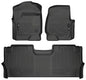 Husky Liners 94061 Front & Second Seat Floor Liners for Ford F250/F350/F450 Superduty Supercrew – Black