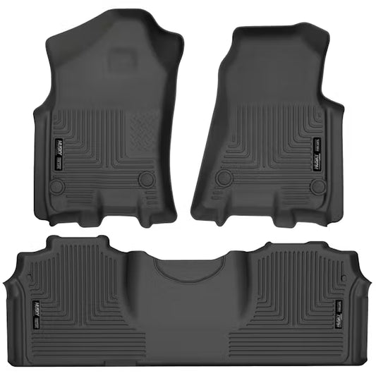 Husky Liner 94131 Weatherbeater Series Front and Second Row Floor Mats for Ram 2500/3500 Mega Cab