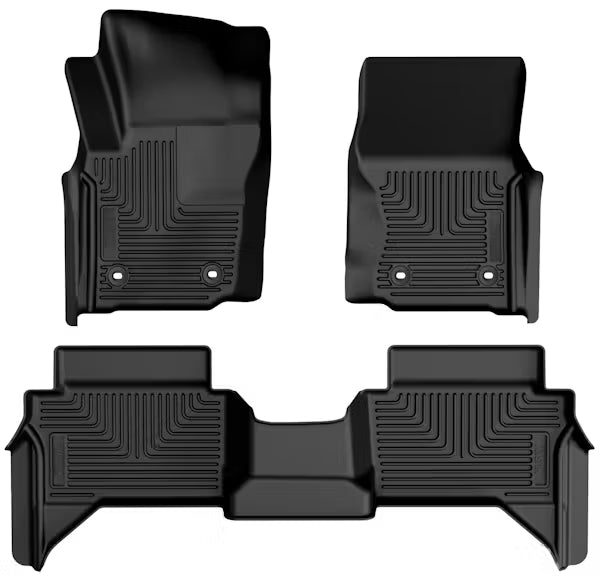 Husky Liner 94291 Tacoma Double Cab Floor Liner 3-Piece Set in Black