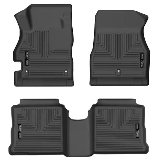 Husky Liner 95041 20 C Versa Front and Second Seat Floor Liners in Black