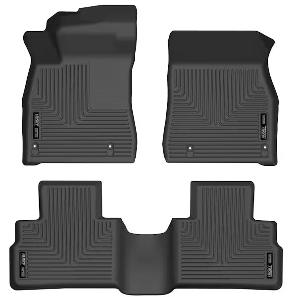 Husky Liner 95061 Front & Second Seat Floor Liners for 2023 Nissan Sentra – Black