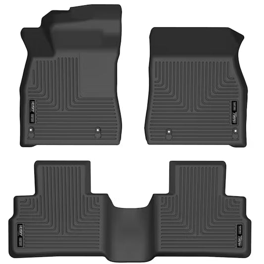 Husky Liner 95061 Front & Second Seat Floor Liners for 2023 Nissan Sentra – Black