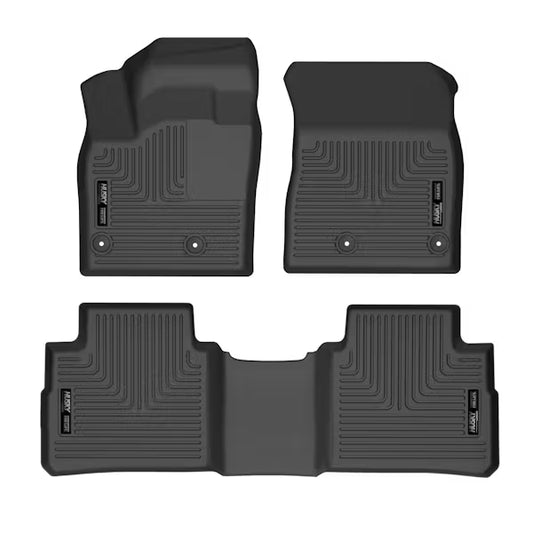 Husky Liners 95081 Rogue Front & Second Seat Floor Liners in Black