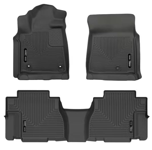 Husky Liner 95101 1222 Sequoia Front & Rear Seat Floor Liners in Black