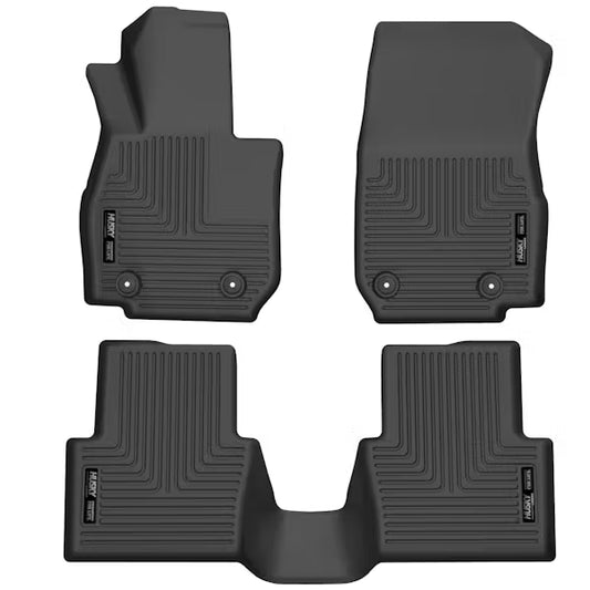 Husky Liner 95121 Custom Fit Floor Liners for 1923 Mazda 3 Hatchback and Sedan, Front & Rear Set
