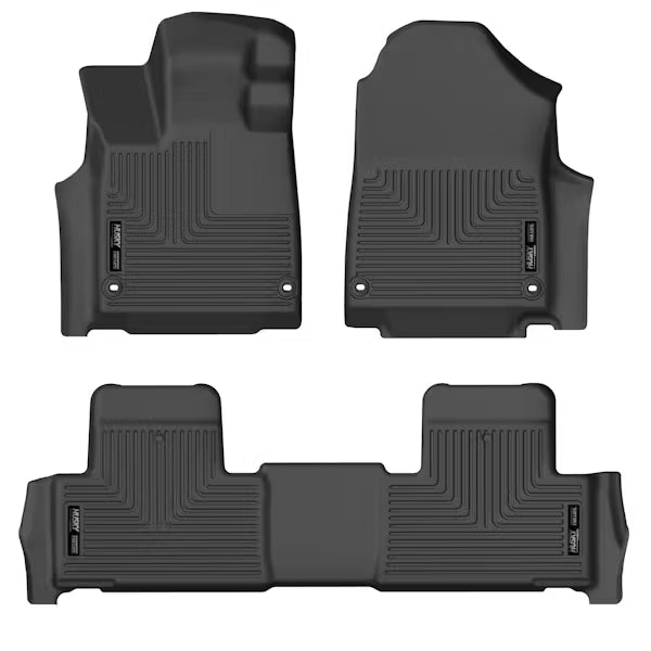 Husky Liners 95181 Front and Second Seat Floor Liners for 2022 Acura MDX - Black