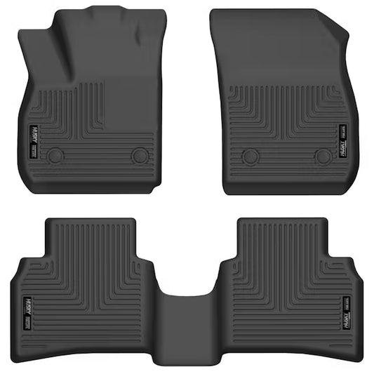Husky Liner 95201 Envision Front and Second Seat Floor Liners in Black
