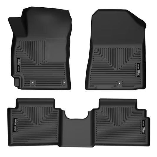 Husky Liner 95261 WeatherBeater Front & Second Seat Floor Liners for 1923 Kia Forte, Black