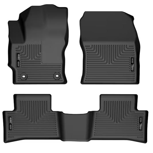 Husky Liner 95291 Front and Second Row Floor Liners for 2022 Toyota Corolla Cross FWD