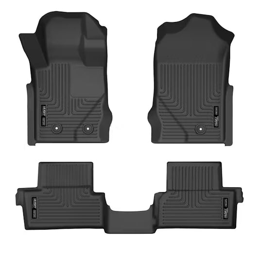 Husky Liner Weatherbeater Series Front & Rear Floor Liners for 2023 Ford Bronco 2-Door, Black, Part 95311