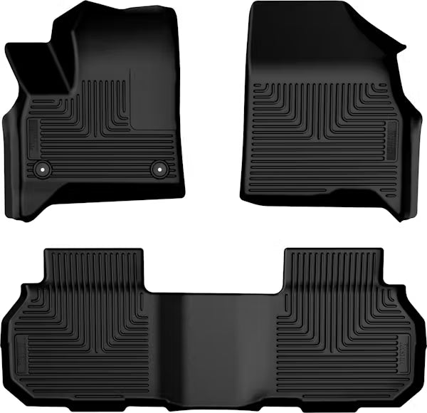 Husky Liners 95321 24-inch Traverse WeatherBeater Front and Second Row Floor Liners in Black