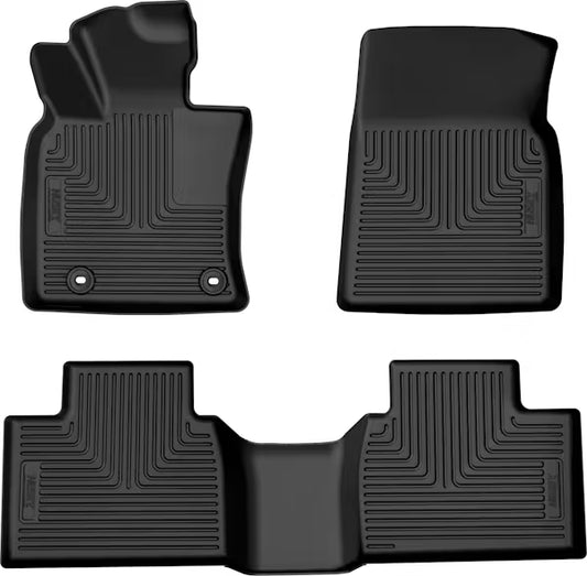 Husky Liner 95361 Black Floor Liner for 2025 Toyota Camry - Front and Second Row