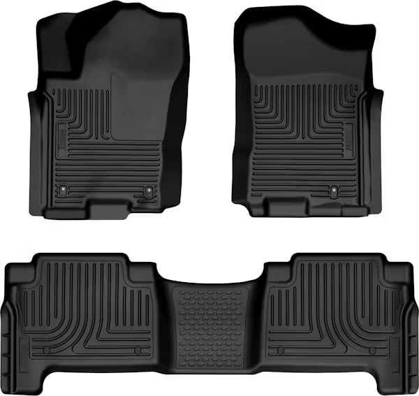 Husky Liner 95461 Weatherbeater Front and Second Row Floor Liner for Nissan Armada, Black