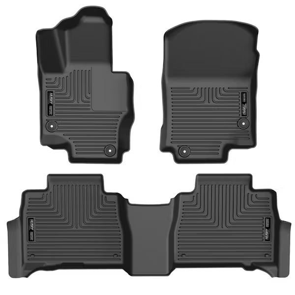 Husky Liner 95491 WeatherBeater Front & Second Seat Floor Liners for 2023 Mercedes-Benz GLE350, Black