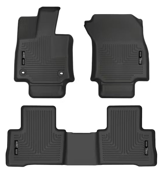 Husky Liners 95511 Front & Second Seat Floor Liners for 2022 Toyota Venza in Black
