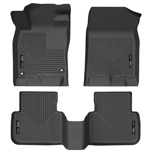 Husky Liner 95521 Front & Rear Seat Floor Liners for 2022 Honda Civic Hatchback & Sedan, Black