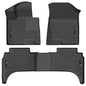 Husky Liner 95531 Santa Cruz Front and Second Row Floor Liners in Black