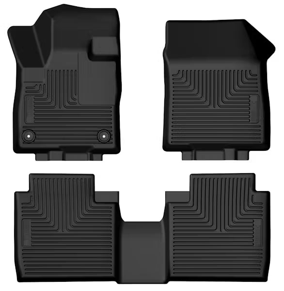 Husky Liner 95571 Front and Second Row Floor Liner Set for Lincoln Nautilus, Black