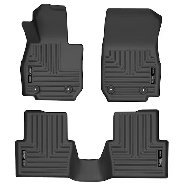 Husky Liners 95591 Front & Second Seat Floor Liners for 2021 Mazda CX-3 in Black