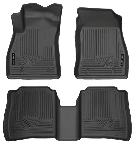 Husky Liner 95631 WeatherBeater Series Front and Second Seat Floor Liners for Nissan Sentra 2014