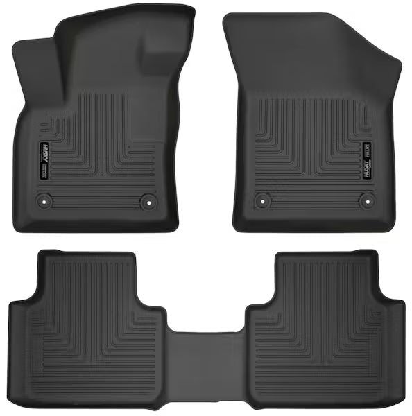 Husky Liner 95661 Atlas Black Front and Second Seat Floorliners for 2018 C-Class