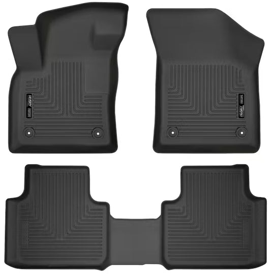 Husky Liner 95661 Atlas Black Front and Second Seat Floorliners for 2018 C-Class