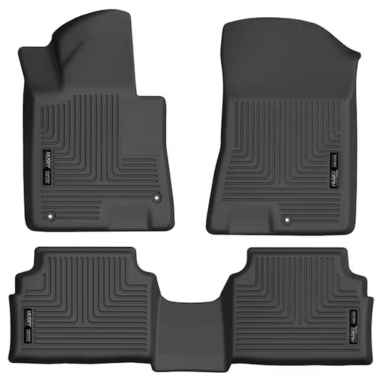 Husky Liner 95771 Weatherbeater Series Front & Rear Floor Liners for 2023 Hyundai Sonata Limited in Black
