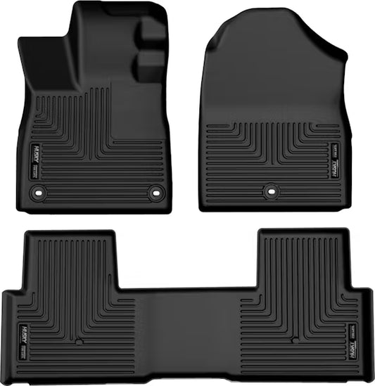 Husky Liner 95821 23 C Pilot Weatherbeater Front & Second Seat Floor Liners in Black