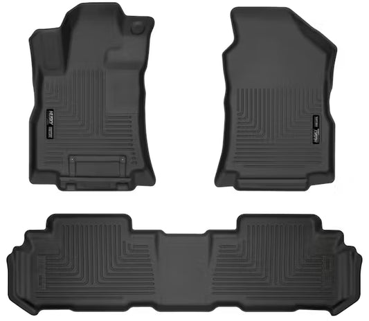 Husky Liner 95871 Weatherbeater Series Front & Second Seat Floor Liners for 1923 Ascent, Black