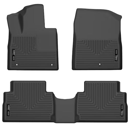 Husky Liners 95881 Santa Fe Front & Second Seat Floor Liners in Black