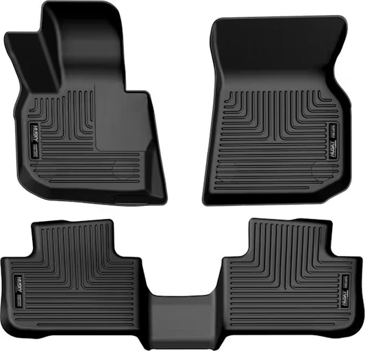 Husky Liner 95911 WeatherBeater Floor Mat Set for 2023 BMW X3 – Front & Rear Seat Protection in Black