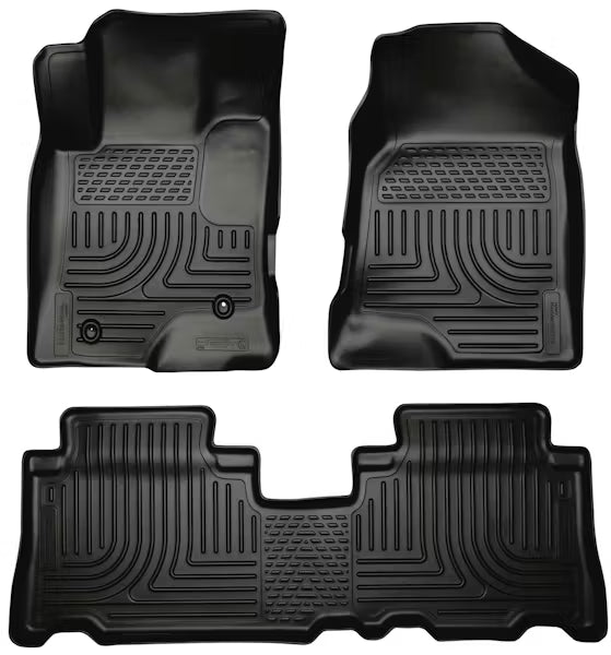 Husky Liner 96321 Captiva S PO Right Custom Molded Front and Second Seat Floor Liners in Black