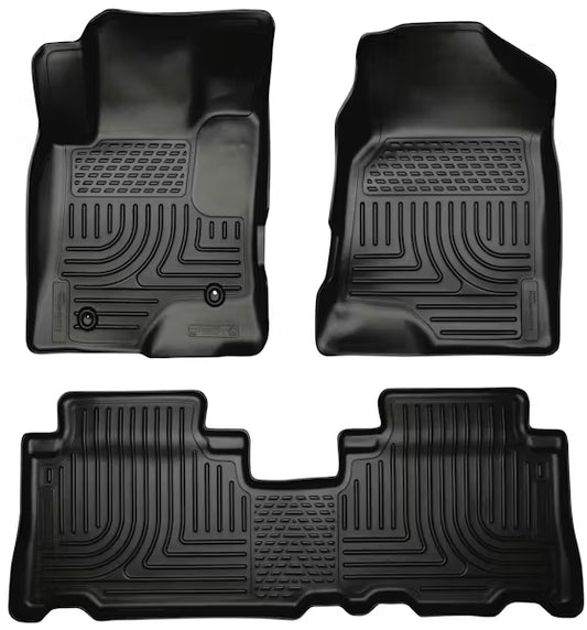 Husky Liner 96321 Captiva S PO Right Custom Molded Front and Second Seat Floor Liners in Black