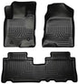 Husky Liner 96321 Captiva S PO Right Custom Molded Front and Second Seat Floor Liners in Black