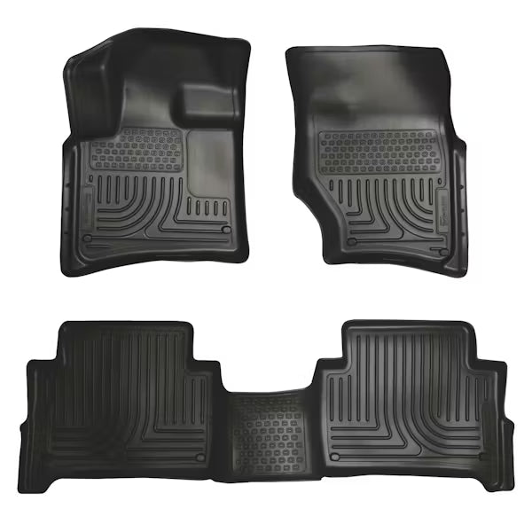 Husky Liner 96421 Front & Second Row Seat Floor Liners for 2015 Audi Q7 - Black
