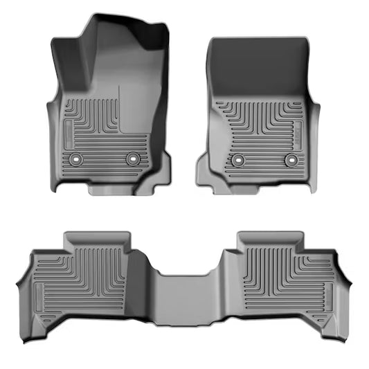 Husky Liner 96531 WeatherBeater Floor Liner for Toyota 4Runner - Front & Second Row, Black