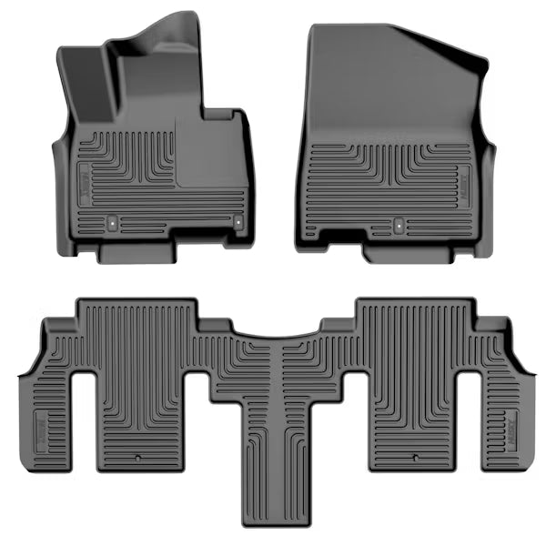 Husky Liner 96611 22 C Carnival WeatherBeater Front & Second Row Floor Liners in Black