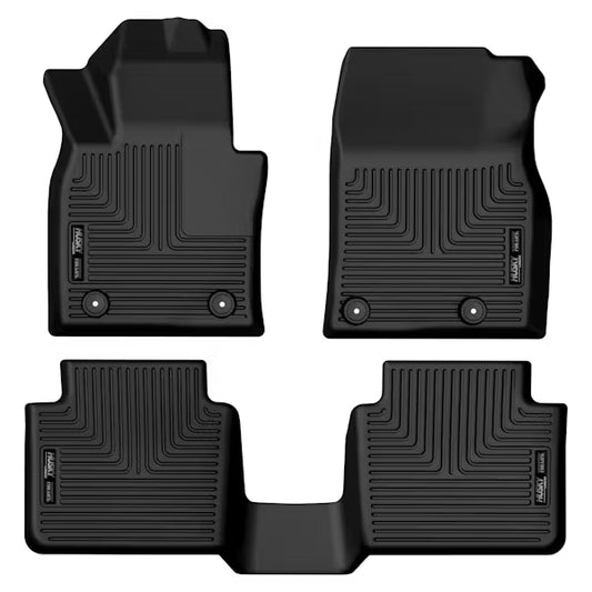 Husky Liner 96621 Front and Second Row Floor Liners for Mazda CX-50, Black
