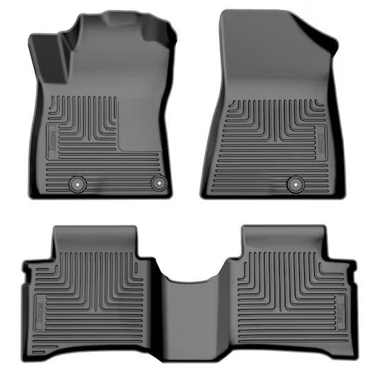 Husky Liner 96791 WeatherBeater Front & Second Seat Floor Liners for 2023 Kia Niro Hybrid, Black