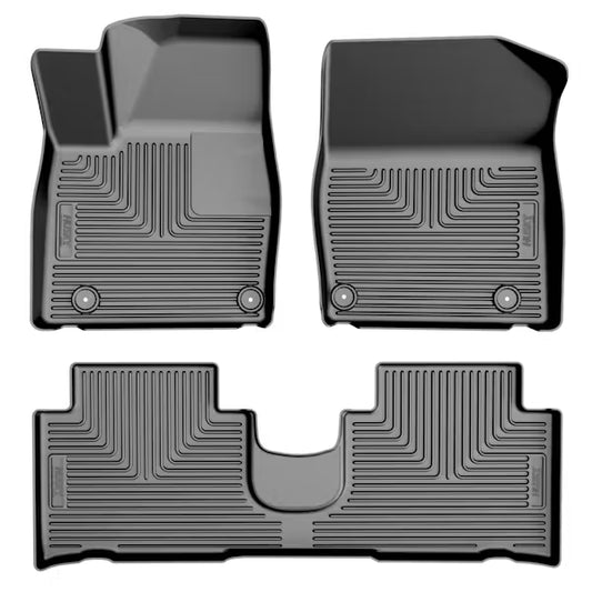 Husky Liner 96891 Ioniq 5 Weatherbeater Front & Second Row Floor Liners in Black