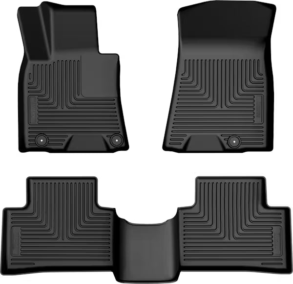 Husky Liner 96911 Genesis GV70 Front and Second Seat Floor Liners in Black