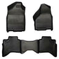 Husky Liner WeatherBeaters Front & Second Seat Floor Liners for Ram 1500 & Ram 2500/3500 Quad Cab, Black (Part #98031)