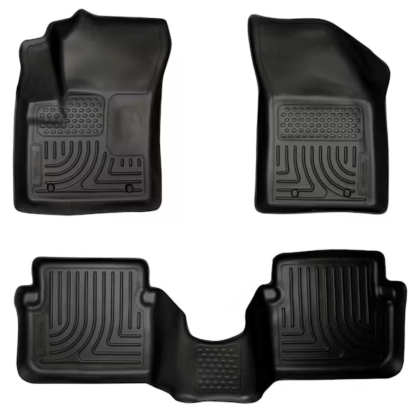 Husky Liner 98091 Weatherbeater Front & Rear Seat Floor Liners for Chrysler 200 and Avenger, Black