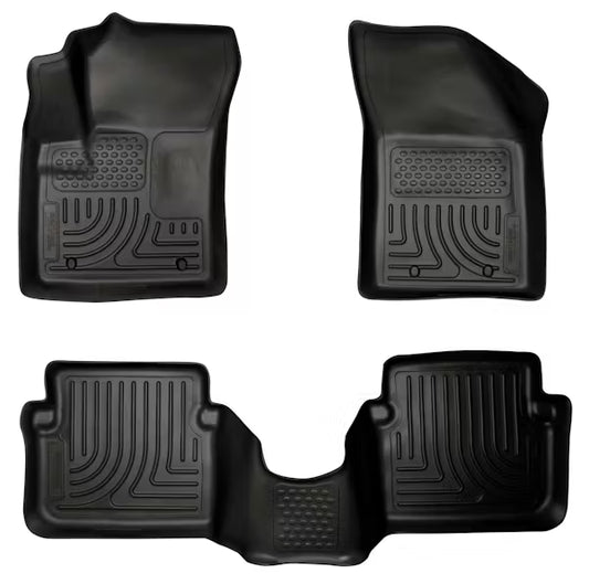 Husky Liner 98091 Weatherbeater Front & Rear Seat Floor Liners for Chrysler 200 and Avenger, Black