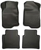 Husky Liner 98111 Custom Molded Floor Liners for 2008-2012 Malibu & 2007-2009 Aura Front & Second Seat, 4-Piece Set in Black