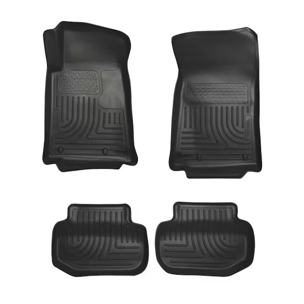 Husky Liner 98121 Front and 2nd Row Seat WeatherBeater Floor Liners for 2015 Camaro, Black