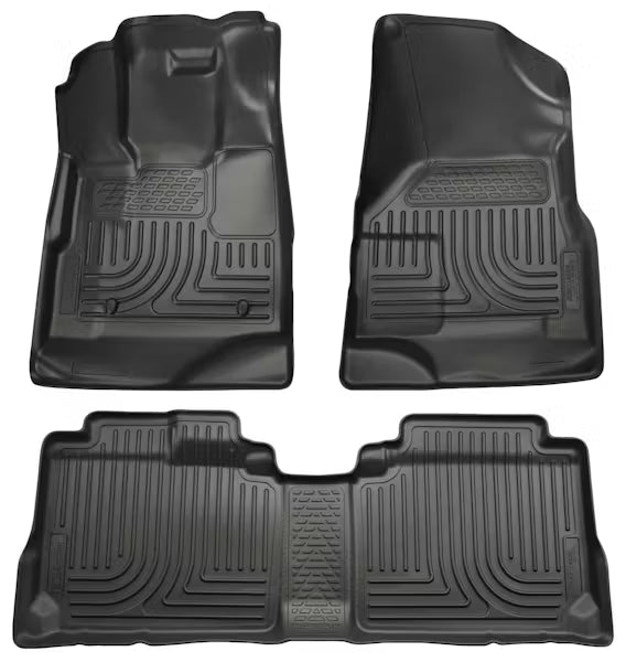 Husky Liners 98141 1015 Series Custom Molded Front & Second Seat Floor Liners in Black