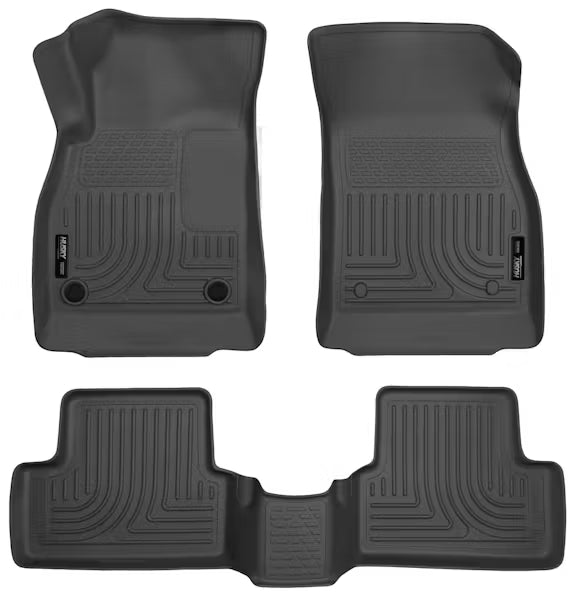 Husky Liner 98161 1115 Cruze Custom Molded Front & Second Row Seat Floor Liners in Black