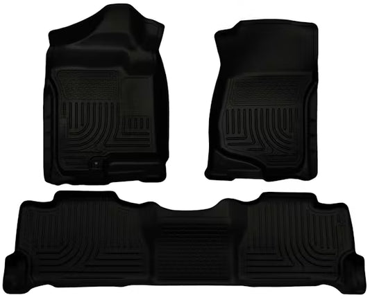 Husky Liners 98251 Floor Liner for 2014 Escalade, Tahoe, and Yukon (Non-Hybrid) with 2nd Row Bucket Front & Second Seat, Black