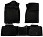 Husky Liner 98261 Front & Second Seat Floor Liner for 2014 Escalade ESV, Suburban, Yukon XL, and Avalanche (Non-Hybrid) - Black